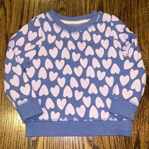 Cat & jack heart sweatshirt girls 3t